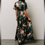 Baltic Born NWT Sicily Satin Floral
Maxi Dress M Dark
Green Wrap V-Neck Photo 3