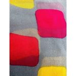 Vintage Burmel Silk Hand Rolled‎ Japan Sheer Scarf Gray Orange Red 21 Square Photo 5