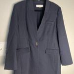 Tahari Blue Blazer with Notched Lapel and Tailored Fit Academia Career Capsule Photo 0