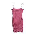 Naked Wardrobe NWT Stretch Spaghetti Strap Bodycon Mini Dress Pink XS Baddie GNO Photo 1