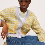 Mango  Multi Color Knit Cardigan Photo 1