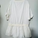 Free People NEW  Astrid Optic White Shirt Dress Drop Waist Size Small Womens Photo 2