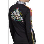 Adidas Women's Trio Pride XL Black Multicolor Aeroready Track Jacket Photo 1
