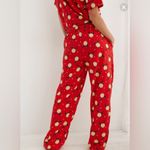 Aerie Red Holiday Lights Smiley® Flannel Skater Pants & Scrunchie Set - size XL Photo 11