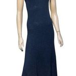 Polo Ralph Lauren S Navy Blue Cotton Ribbed Full Length Sleeveless Tank Dress Photo 0