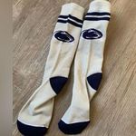 NEW Penn State Game Day Socks Gray Navy Blue White High Socks Photo 0