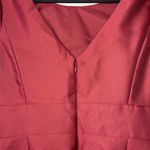Alfred Sung NWT Burgundy Satin Twill Dress Size 12 Photo 6