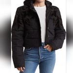 Free People New Fleur De Lis Denim Puffer Jacket Size S Photo 0