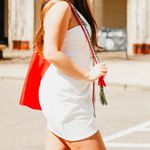 White Mini Dress Size L Photo 1