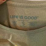 Life is Good Green Sunflower Crusher-Lite Tee T-Shirt Allover Women's size Small Photo 1