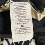 Maxine of Hollywood Black & White Fern Print One Piece Swimsuit Photo 12