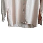 Preview Collection Silk Top Women M Pink Button‎ Up Classic Fairy Soft Girl Luxe Size M Photo 9