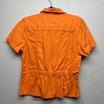 Christopher & Banks  Linen Blend Cowgirl Cottage Coastalgirl Academia Shirt Small Photo 4