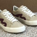 Blowfish Malibu Women's Vice Sneaker in Cream and Burgundy Tan Size 7.5 Photo 4