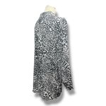 Vince Camuto Animal Print Long Sleeve Blouse Black White XL Photo 4