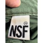 NSF Clothing Green Utility Jumpsuit Flare Leg Button Up Women's Size 26 Photo 4