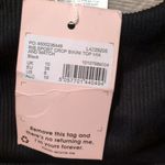 Missguided  Black Rib Sport Crop Bikini Top Size 6 Photo 2