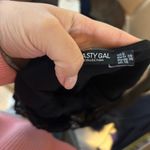 Nasty Gal  Black Lace Satin Mini Slip Dress Photo 2