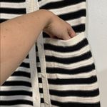 Sanctuary  WOMENS BUTTON FRONT KNIT BLACK WHITE STRIPE MINI DRESS SMALL Photo 3
