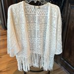 Eyeshadow Beige Wrap Bohemian Beige Lightweight Cardigan Shawl Womens Medium Photo 9