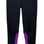 Alo Yoga Women Black Purple Mesh Leggings XS Athletic Gym Workout Photo 0