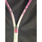 Siksilk 1/4 Hoodie in size Women 8 Black Hot Pink Girly Athleisure Photo 2