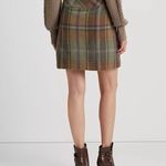 Ralph Lauren Lauren Wool Plaid Fringe Trim Tweed Mini Skirt Chose Ur Sz NWT Photo 3