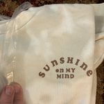 Rylee‎ + Cru tie dye crew neck sweatshirt in shell size XS sunshine on my mind White Photo 3
