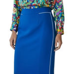 Spiegel  Modern Straight Blue Cheetah Print‎ Lined Pencil Skirt 10 Colorful Photo 0