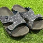 Spenco Kholo Wave Slide Therapeutic Sandals Womens Size 8 B Blue Slip Photo 0