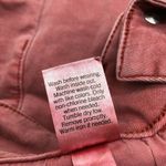 SO  Womens Denim Jean Shorts Low Rise Favorite Midi Stretch Rust Red Size 1 Photo 4