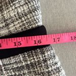 Shelby & Palmer  Size 12 Black White Tweed A-Line Dress Short Sleeve Buttons Zip Photo 11