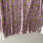 Little Sleepies Breakfast Buddies Women’s Pajama Top in Pink Purple Size Small Photo 10