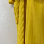 COOGI  pleated Yellow‎ dress Removeable straps Ruffled Maxi Dress Large(no belt) Photo 3
