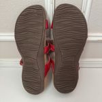 Vionic  Cherry Red Patent Misa Adjustable Hook & Loop Slide Comfort Sandals 8 Photo 5