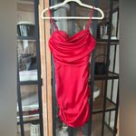 Oh Polly  All For You bodycon Lace Trim Satin Mini Dress bra ruched sexy Photo 10