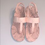 Vionic NWOT  Tala Pink Snake Print Foam Velcro Slingback T Sandals 8 Sporty Photo 1