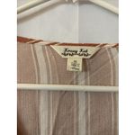 Krazy Kat  Women Medium Top Blouse Long Sleeve Bell Stripe V-Neck Adult Fit‎ Photo 1