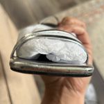 Tony Bianco Corso Sandal Square Toe in Silver Foil 9.5 Photo 6