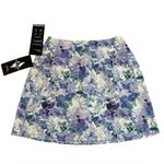Skechers NWT Womens Go Walk High Waisted Pickleball Skort | Blue Floral | Small Photo 3