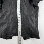 Barneys Originals Womens Clara Black Leather Moto Biker Jacket Size 6 Photo 3