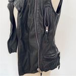 All Saints black leather moto vest NEW Photo 7