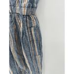 Falls Creek  Womens Linen Blend Striped Dress Size S NWOT Button Coastal Resort Photo 7