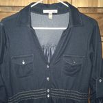 American Rag 🔵!! Denim dark jean Button Up dress! Photo 2