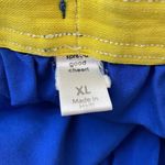 WonderWink  Scrub Bottom Medical Uniform Blue Yellow Drawstring Pants XL Photo 3