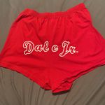 Vintage NASCAR Dale Jr Cotton Shorts Red Size L Photo 1