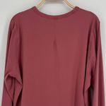 Lululemon Classic Fit Cotton Blend Long Sleeve Shirt Brier Rose Size 14 Athletic Photo 7