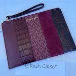 Michael Kors JST XL Zip Clutch Wristlet - Merlot Multi Photo 0