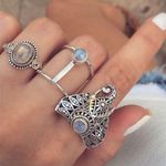 Boutique Vintage Style Elephant 3 Piece Ring Set Adjustable BN2 Photo 0
