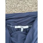 Quince French Terry Modal Wide Leg Pants Navy Blue Fold over Waistband Flowy S Photo 3